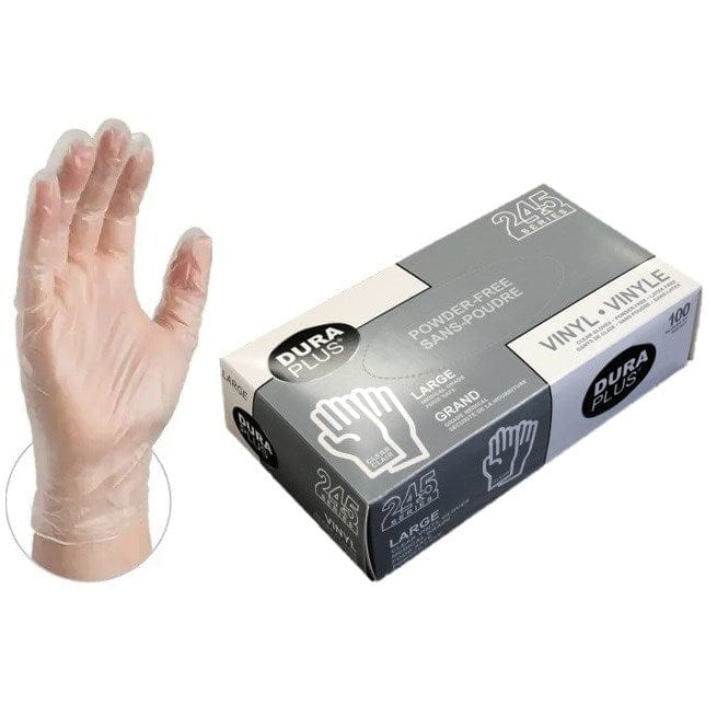 Bunzl Canada Inc Essentials Box of 100 Disposable vinyl gloves, Small 100/box