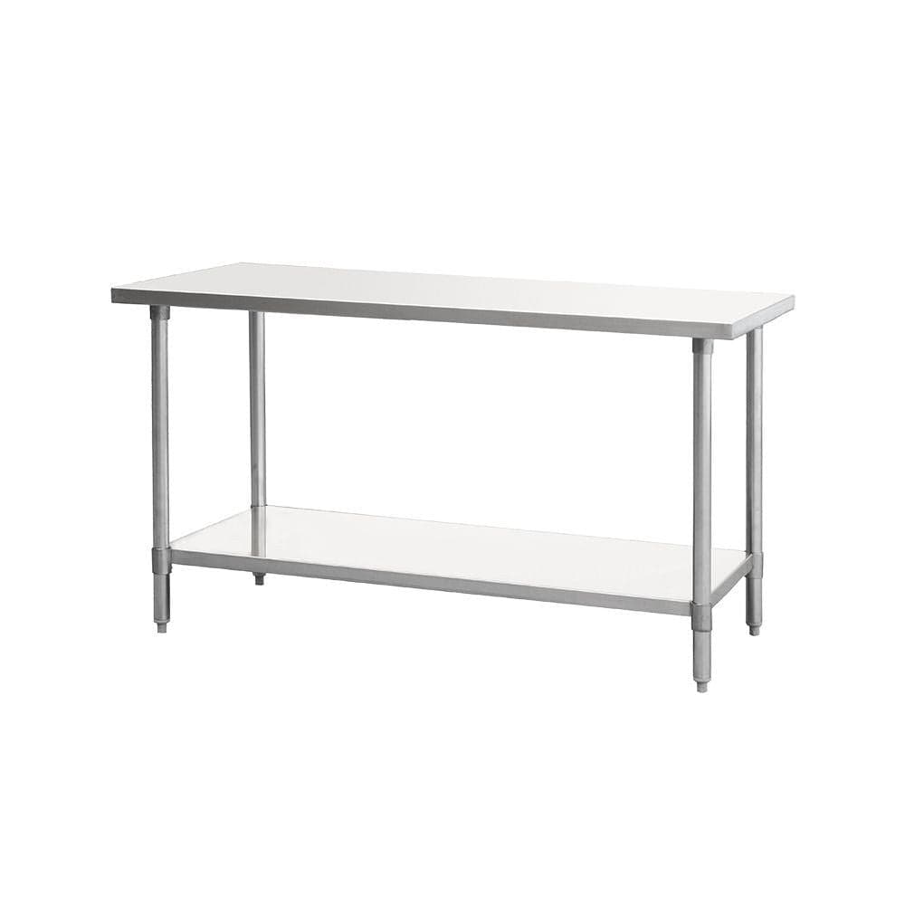 Denson CFE Commercial Work Tables and Stations Each MRTW-2430 Stainless Steel Work Table with Undershelf 24" x 30"