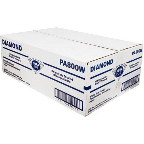 Denson CFE Essentials Case Dura Plus (Paper) White Hand Paper Roll 8″ x 800′