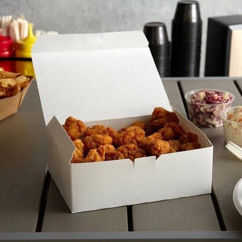 Denson CFE Essentials Case of 160 Paperboard 96 OZ 8.5"x 6.25" x3.5" 40 Pcs Fried Chicken Snack Carry- Takeout Box