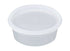 Denson CFE Unclassified Case DE108H-D Microwavable Translucent Plastic 8oz Takeout Container and Lid Combo Pack - 240/Case