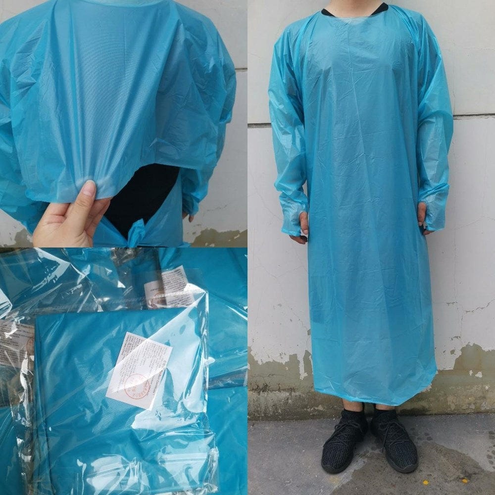 Denson CFE Unclassified Each CPE Protective Clothing Disposable Isolation Gowns Clothing Suits Elastic Cuffs Outdoor Anti Dust Disposable Raincoats