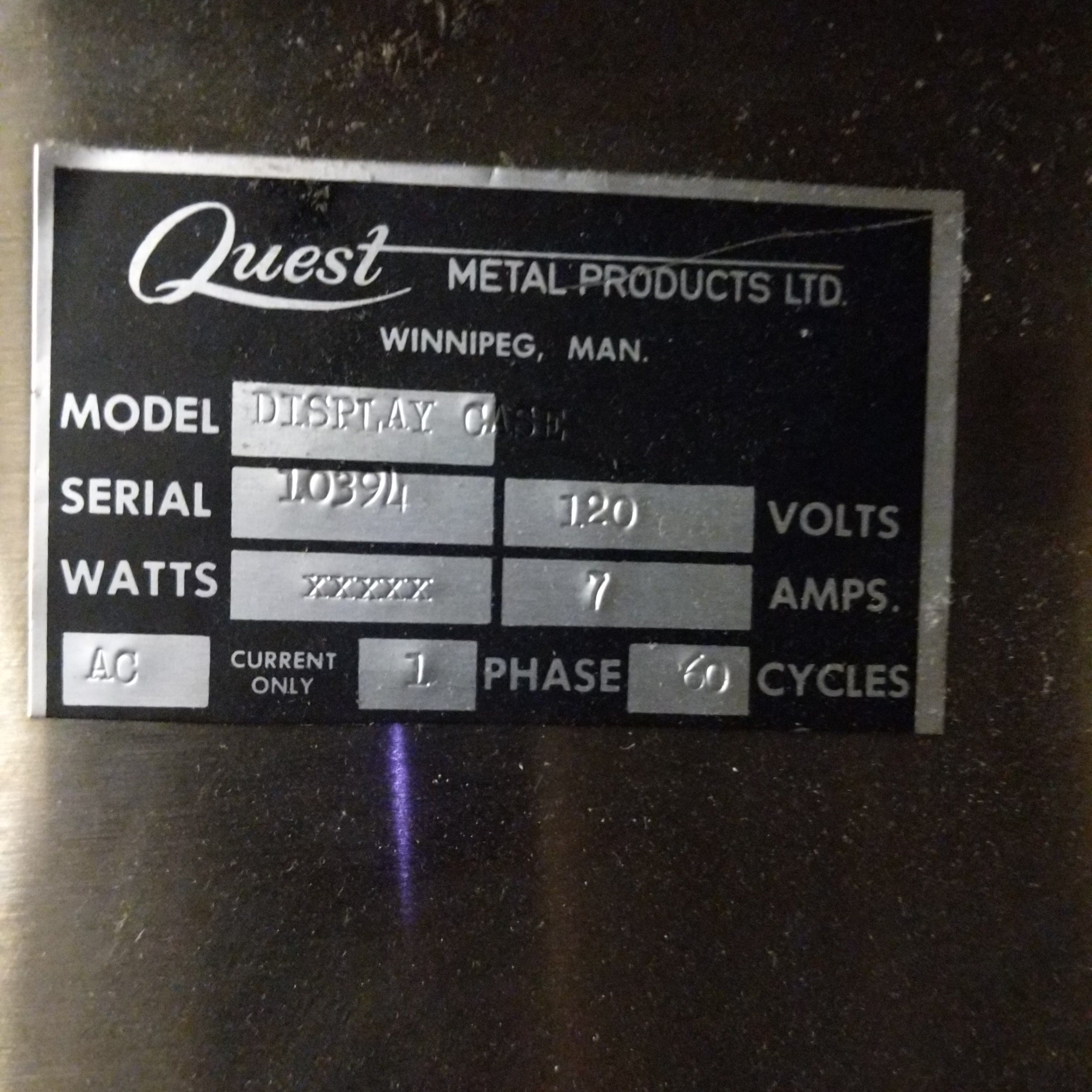 USED Quest Refrigerated Cold Food Merchandiser - Denson CFE