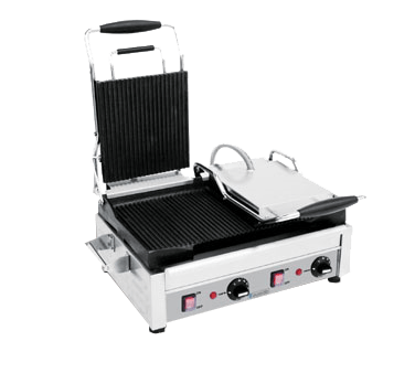 Eurodib Commercial Grills Each Panini Grill, Double, Flat top and bottom