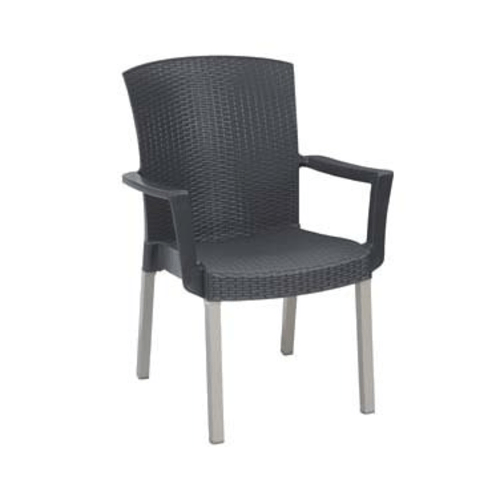 Grosfillex Unclassified Each Havana Classic Stacking Dining Armchair, designed for outdoor us