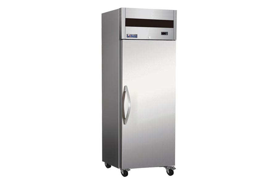 IKON Reach-In Refrigerators and Freezers Each IKON Refrigerator, reach-in, one-section, 23 cu. ft. capacity, 26-4/5"W x 32-7/10"D x 82-3/10"H, (1) field reversible locking solid stainless steel door