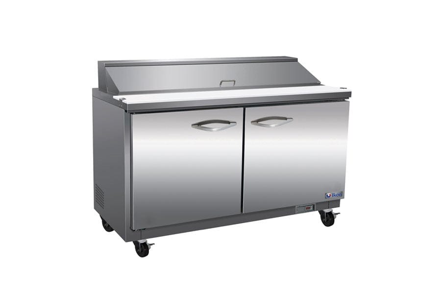 IKON Refrigerated Prep Tables Each Ikon ISP61 - 61.2" Refrigerated Prep Table with Two Doors