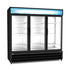 Kelvinator Commercial Merchandising and Display Refrigeration Each Kelvinator KCHGM72F 3 Door Glass Freezer Merchandiser