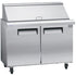 Kelvinator Commercial Refrigerated Prep Tables Each Mega Top Prep Table, two-section, 12 cu. ft. capac