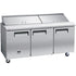 Kelvinator Commercial Refrigerated Prep Tables Each Sandwich/Salad Prep Table, three-section, 18 cu. f