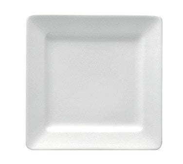 Oneida Canada Dinnerware Dozen Plate, 10-1/4", square, scratch-resistant glaze, finely pol