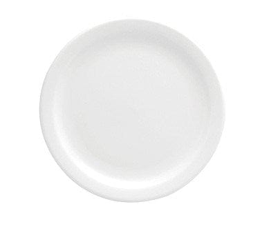 Oneida Canada Dinnerware Dozen Plate, 9-1/2", dia., round, narrow rim, bright white (limite