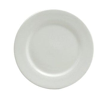 Oneida Canada Dinnerware Dozen / Porcelain Plate, 9-1/2" dia., round, rolled edge, porcelain