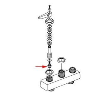 T&S BRASS Commercial Faucets Each Removable Seat, for 1100 series full turn faucets, 1/2" -27