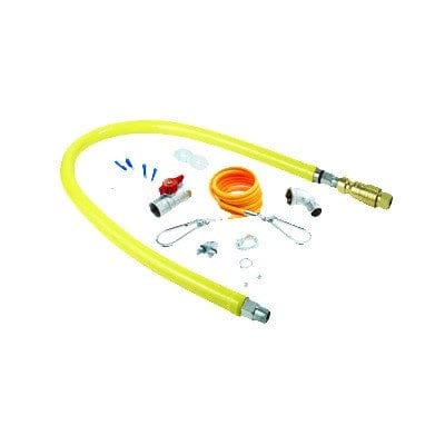 T&S BRASS Parts & Service T&S Brass HG-4F-60K Safe-T-Link 60" 2-Piece Quick-Disconnect Gas Appliance Connector and Installation Kit - 1-1/4" NPT