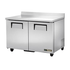 True Food International Canada Commercial Chef Bases Each True TWT-48-HC 48-3/8” Two Door Worktop Refrigerator With Hydrocarbon Refrigerant - 115V