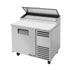 True Food International Canada Equipment Each True TPP-AT-44-HC 44-5/8” Solid Door Alternate Top Pizza Prep Table With 6 Food Pans And Hydrocarbon Refrigerant - 115V