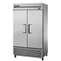 True Food International Canada Reach-In Refrigerators and Freezers Each True T-43F-HC Reach-In Two Section Freezer w/ Two Stainless Steel Solid Doors And Six Adjustable PVC Coated Wire Shelves