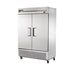 True Food International Canada Reach-In Refrigerators and Freezers Each True T-49F-HC Reach-In Two Section Freezer w/ Two Stainless Steel Solid Doors And Six Adjustable PVC Coated Wire Shelves