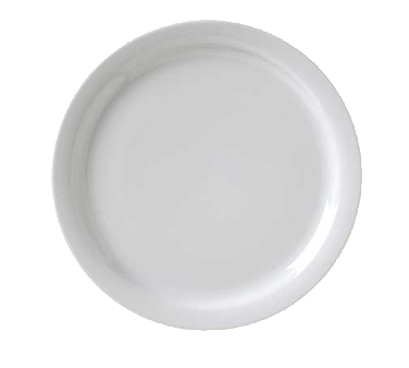 Vertex China Dinnerware Plate, #7, 9" dia., round, narrow rim, Catalina