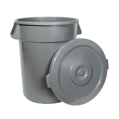 Winco Unclassified Each Trash Can, 20 gallon, 20”L x 19-1/4”W x 22-5/6”H, heavy duty, HDPE, gray (lid not included)