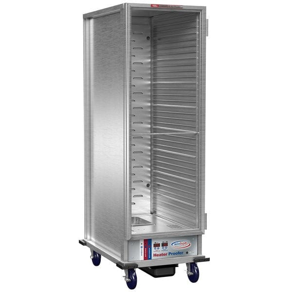 Winholt Equipment Food Holding & Warming Each Heater Proofer Cabinet, mobile, full height, insulated, 21-1/2"W x 32"D x 66-3/4"H, aluminum construction, forced air, accommodates (35) 18" x 26" pans